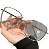 9060 Vintage Oversized Myopia Glasses Women's Available Power High-Level Skinny Eye Frame for Big Face