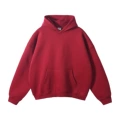 Sweatshirt-dark red dropped shoulder sleeves