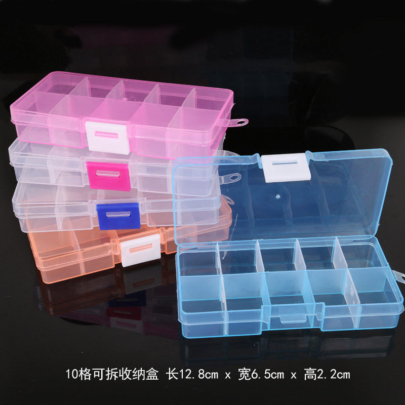 Simple Transparent Plastic Box Storage Box Multifunctional Storage Box Classification Storage Jewelry Box Jewelry Box