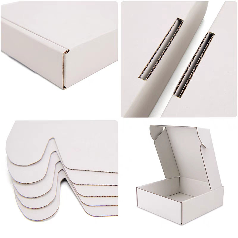 Airplane Box, All White, Three-Layer Corrugated, Extra Hard, Flat E-Commerce Packaging Carton, Manufacturer Wholesale, Extra Hard Three-Layer Corrugated
