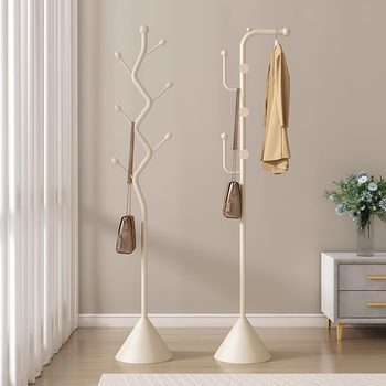 Marble Coat Rack Floor-Standing Bedroom Clothes Rack Household Vertical Clothes Rack Simple Storage Bag Rack