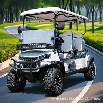 Cross-Border Electric Golf Cart 2-8 Seater Convertible Sightseeing Car for Tourist Attractions and Reception Services