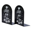 Creative skull metal cutting book stand hollow craft desktop bookshelf student desktop storage decorative bookend wholesale