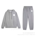 Gray hooded leggings-suit
