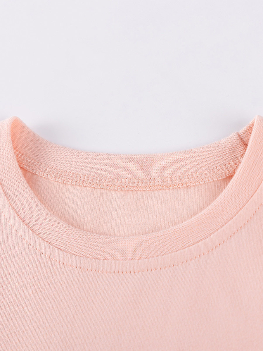 Source Factory Girls' Skirt Wholesale, Autumn Ruffle Sleeve Kids' Dress, Cartoon Heat Transfer Cotton Kids' Dress