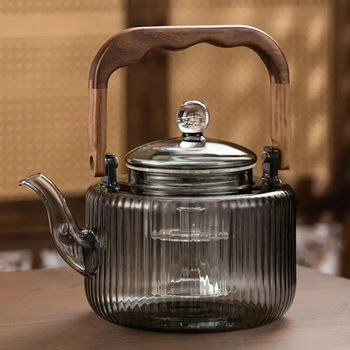 Borosilicate glass teapot high temperature resistant glass cooking dual-use Beam Pot Electric ceramic stove available teapot tea maker