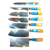 Damascus steel stabilized wood resin handle chef knife boning knife stainless steel kitchen knife Li's kitchen knife