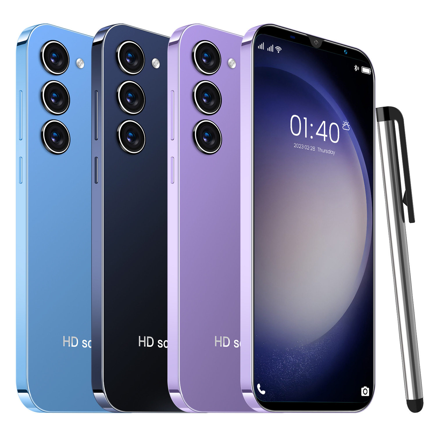 2023新款S23+跨境手机5.5寸16+512G智能安卓外贸手机源头厂家代发