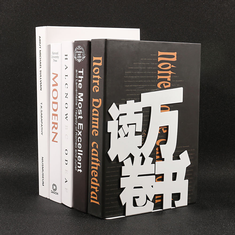 L-type reading ten thousand books line Ten Thousand Li road text cutting book stand student inspirational book holder for teachers and classmates