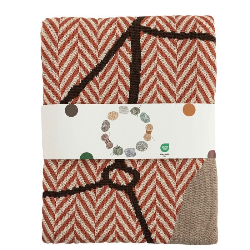 Nordic High-grade Horse Head Knitted Blanket Light Luxury Wool Blended Living Room Sofa Casual Blanket Office Nap Blanket