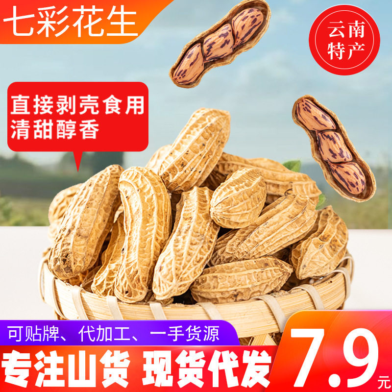 2025 Yunnan Colorful Peanuts Dried Shelled Raw and Cooked Colorful Peanuts Colorful Peanuts Wholesale Dropshipping