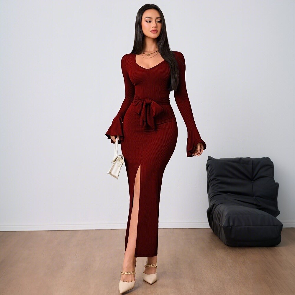 Womens Bodycon Maxi Dress Sexy Slim Fit Adjustable Straps Spring Summer Fashion Wholesale Available