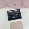 Lambskin Card Holder Fashionable Letter Certificate Storage Multi-Card Ultra-Thin Mini Portable Pleated Muse Card Holder