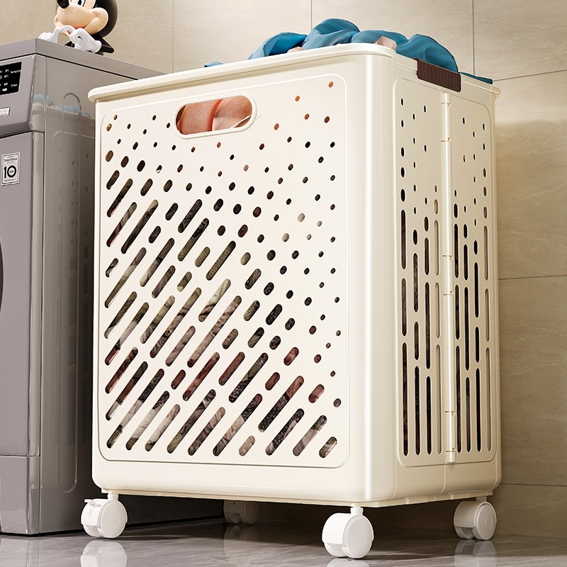 Stackable Household Dirty Clothes Basket Bathroom Bathroom Dirty Clothes Basket High-Looking Laundry Basket Clothes Storage Basket