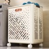 Stackable Household Dirty Clothes Basket Bathroom Bathroom Dirty Clothes Basket High-Looking Laundry Basket Clothes Storage Basket