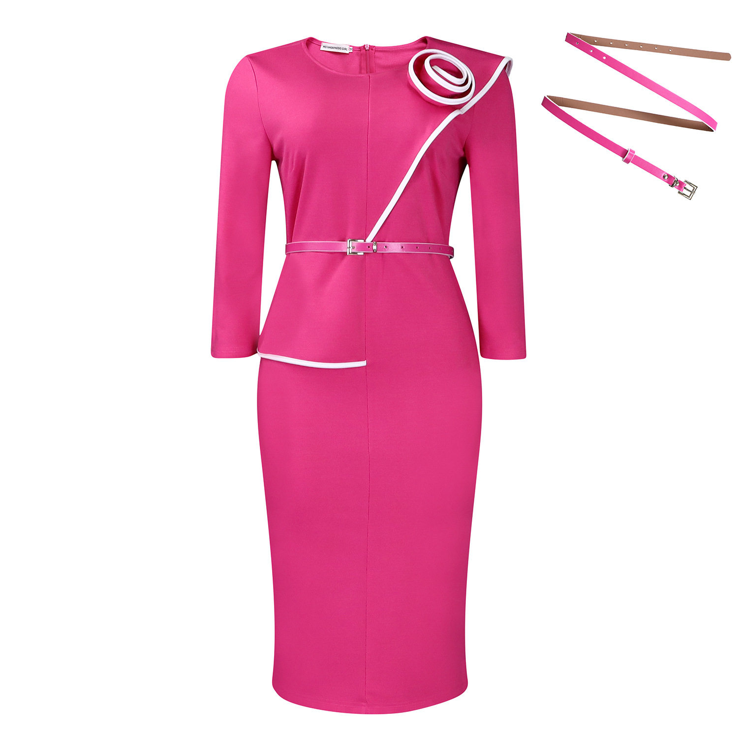 Pencil Skirt Solid Color Bodycon Fit Office Wear Autumn Winter Collection Wholesale Available