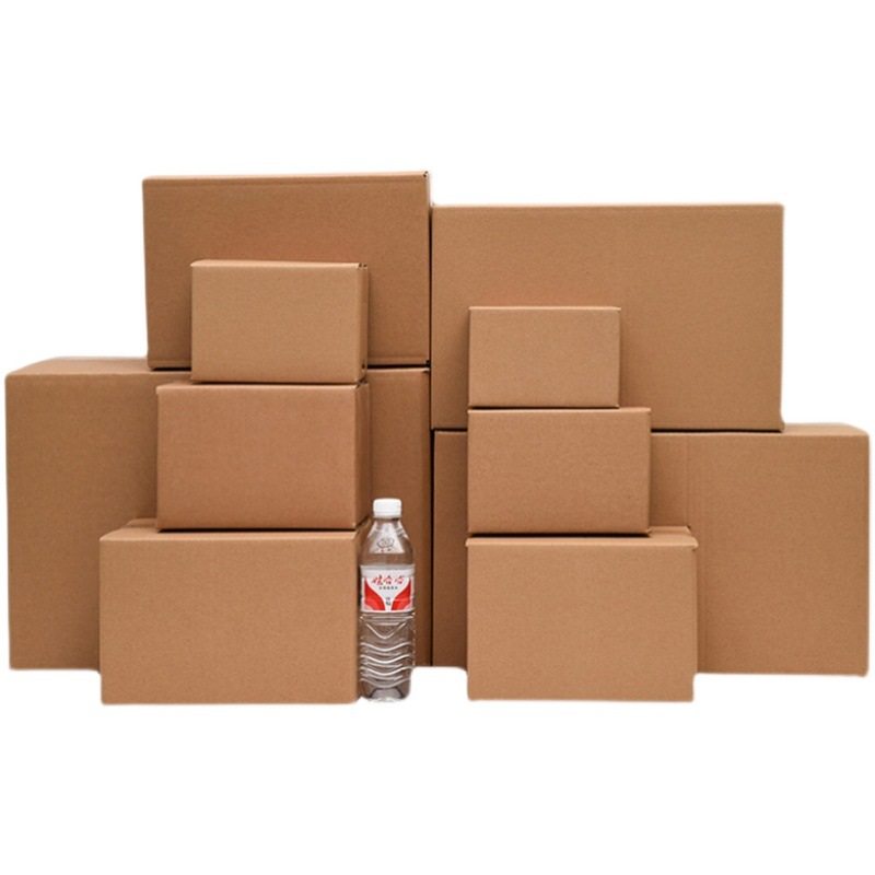Express carton wholesale logistics packaging 3-layer 5-layer corrugated hard SF square paper shell half high flat carton