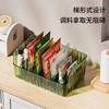 Kitchen Seasoning Bag Storage Desktop Condiment Storage Rack Condiment Storage Box Removable Soy Sauce and Vinegar Storage Rack
