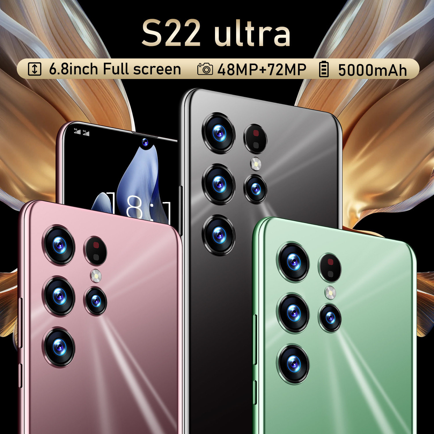手机S22 Ultra智能6.8寸16+1TB低价2tb大内存手机便宜的智能手机