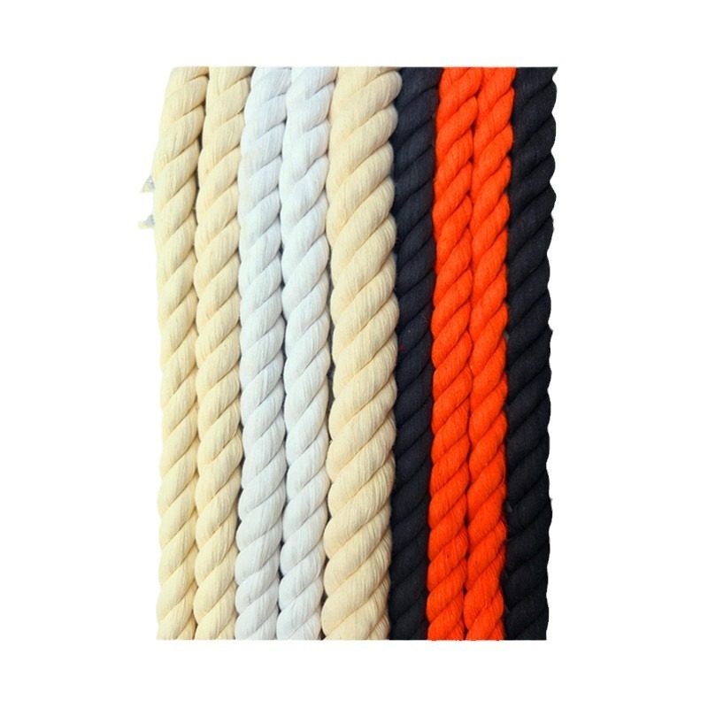 Cotton Rope Three-Strand Thick Cotton Rope Decorative Cotton Rope Tapestry Rope Dly Cotton Rope Craft Cotton Rope Saliva Sampling Cotton Rope Original White