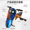 Cross-border Direct Supply drift car Electric Three-wheeled drift car Motorcycle Children's Tail-off car Adult Kart Source