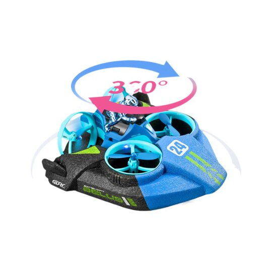 Cross-border land, sea and air three-in-one remote control aircraft unmanned helicopter speedboat drift vehicle amphibious hovercraft toy