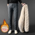 Gray Flat-Cotton Pants