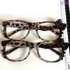 Kitty Leopard Print Glasses Frame Classic Cute Hawksbill Millennium Vintage Y2K Subculture Photography Plain Artifact