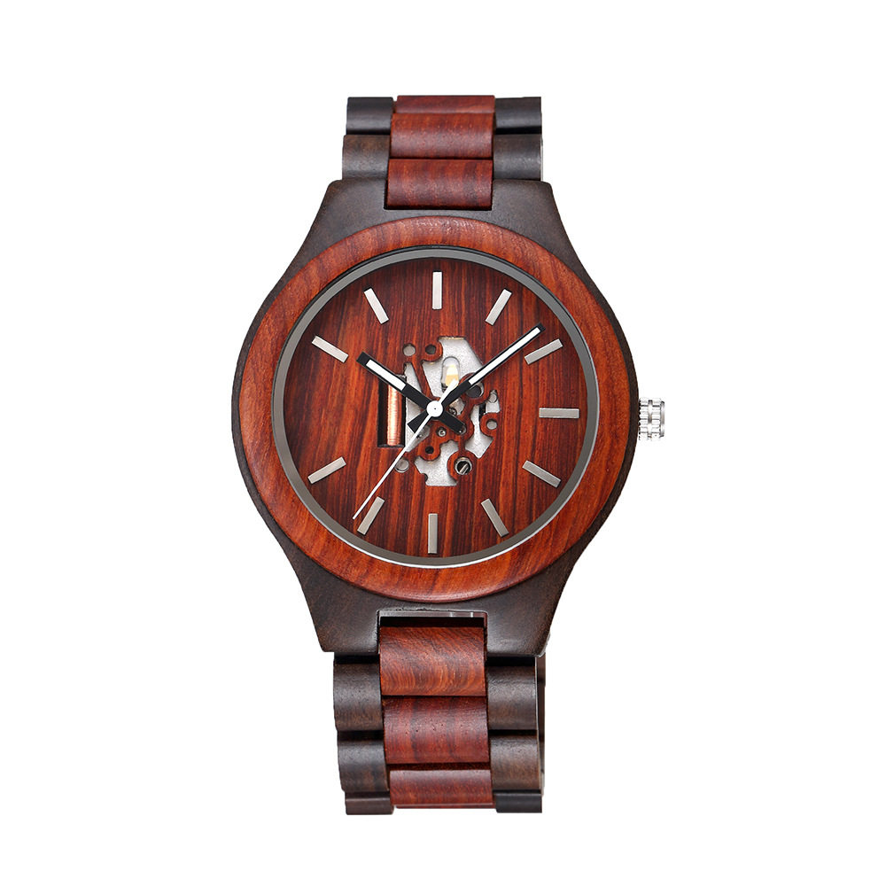 Manufacturer Supplies Wooden Watches, Simple Cut Out Watches, Business Men's and Women's Quartz Watches, Fashionable Woodwatch