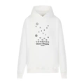 903 white printed hooded sweatshirt