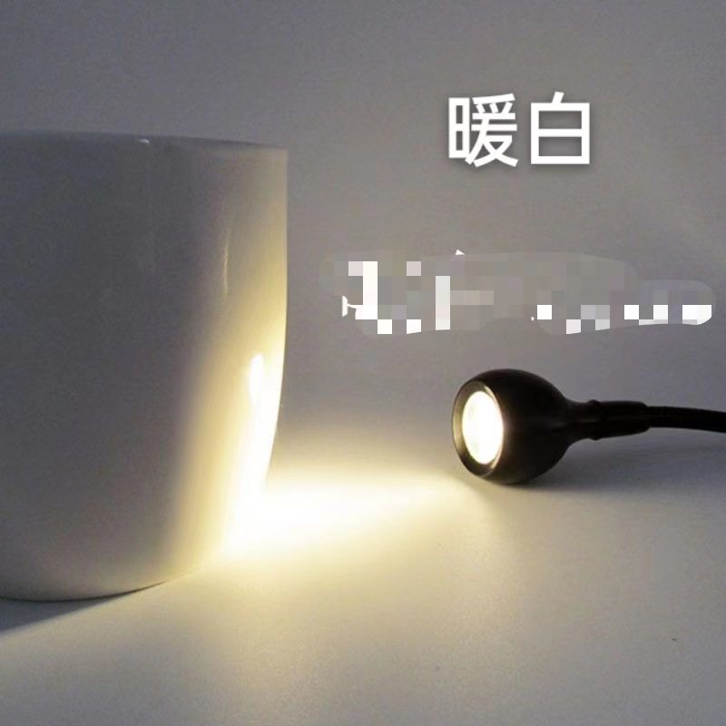 Wholesale night light eye protection learning table lamp purple light nail lamp small spotlight round head single lamp plug-and-play USB lamp