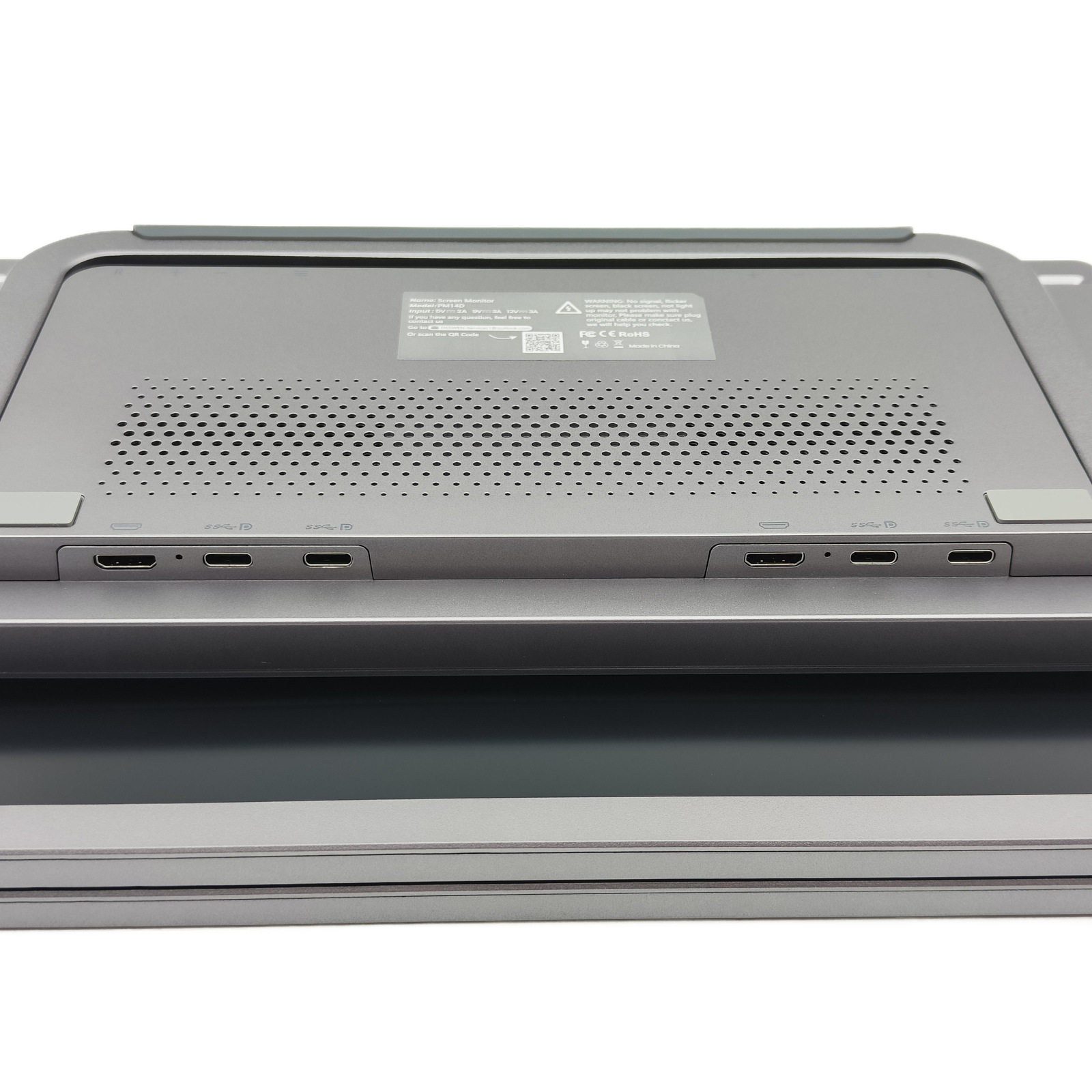 14inch Dual-Screen Portable Monitor for Stock Trading and Office Work, High-Definition Extended Screen, HDMI Laptop Display