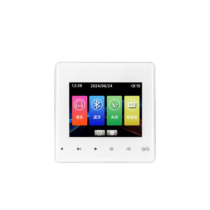 Family hotel type 86 embedded bluetooth amplifier background music host player ceiling audio control panel