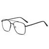 Fashion new anti-blue light glasses women retro metal double beam glasses frame men's color change flat glasses cross-border wholesale