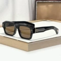 Gold/Silver/Black Frame, Brown Lenses