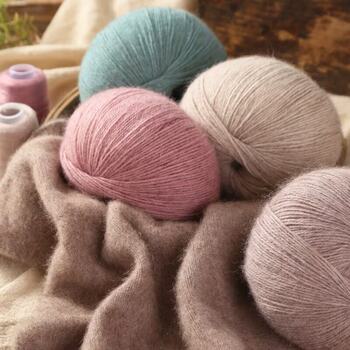 New Black Needle Dark Mink Velvet Thread Medium Fine 19 Count 3 Strands Mink Velvet Thread Soft and Skin-Friendly Non-Shedding Ready Stock Wholesale