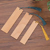 Bamboo Antique Bookmark Creative DIY Carving Wooden Craft Bookmark Polished Wooden Bookmark Square Blank Tag