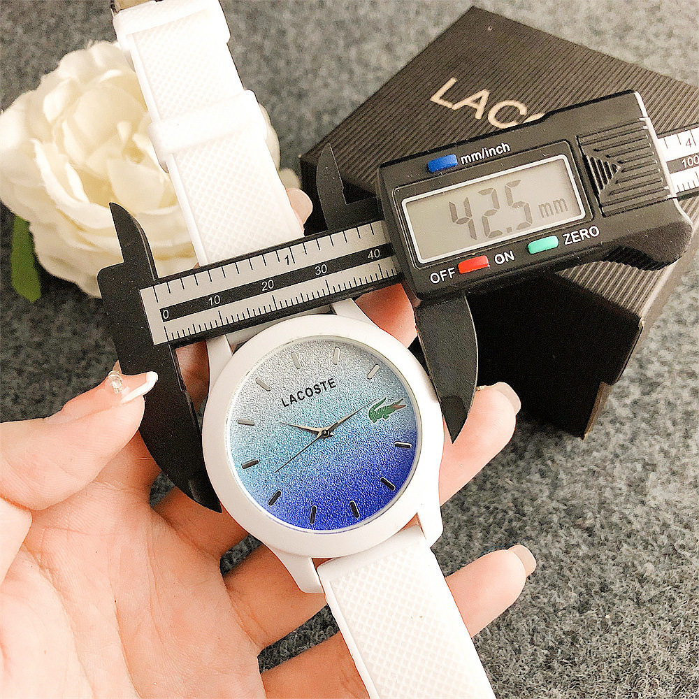 Personalized Gradient Watch Round Surface Sports Quartz Watch Offer Promotion Silicone Jelly Watch