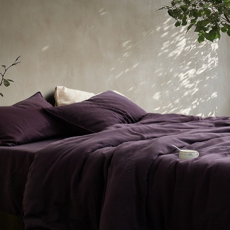 Minimalist Luxury Double Needle Old 80 Lyocell Tiansi Bedding Four-piece Set Summer Cool Quilt Cover for Sleeping Naked