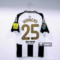 24-25 newcastle home personalized golden no. 25 championship league cup final badge
