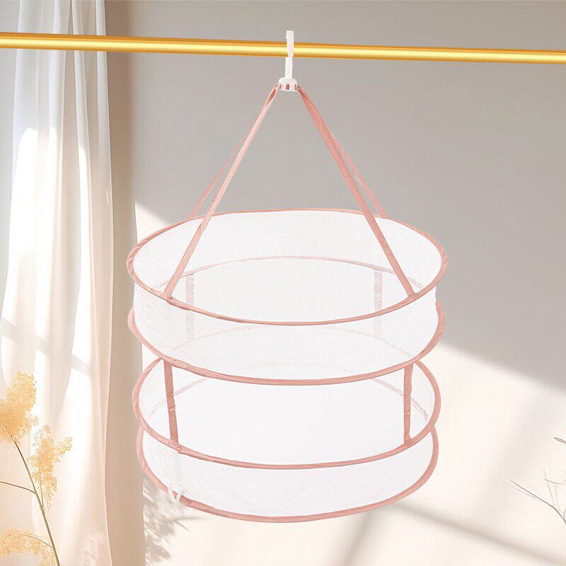 Factory Supply New Model: Crazy Shopping Clothes Drying Basket, Drying Rack Net Bag, Foldable for Drying Wool Sweaters and Socks Wholesale