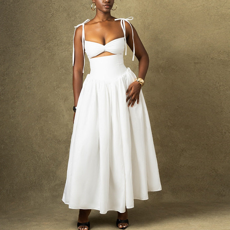 Fashionable Womens Color Block Dress Sleeveless A Line Casual Style Perfect for Summer Events Wholesale Available