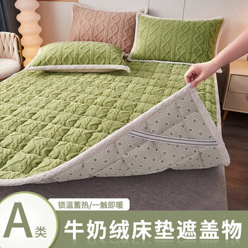 Autumn and Winter Milk Velvet Mattress Carpet Cushion Home Bedroom Mattress Quilt Dormitory Student Single Bed Blanket