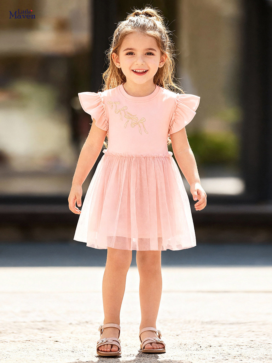 Girls' Dress, Summer Tulle Kids' Dress, [Style] Children's Dress