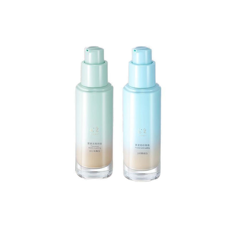 Caitang Timage Small Round Tube Long-Lasting Makeup Liquid Foundation Light and Transparent Version Flawless Version Concealer Foundation Mixed Oily Skin Mixed Dry Skin