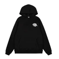 Hooded black and white
