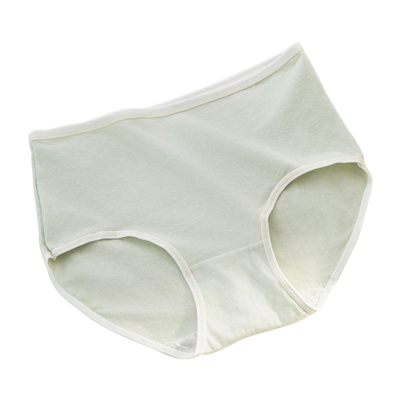 【纯棉】女士全棉档高腰内裤女马卡龙色系简约中高腰少女三角裤头