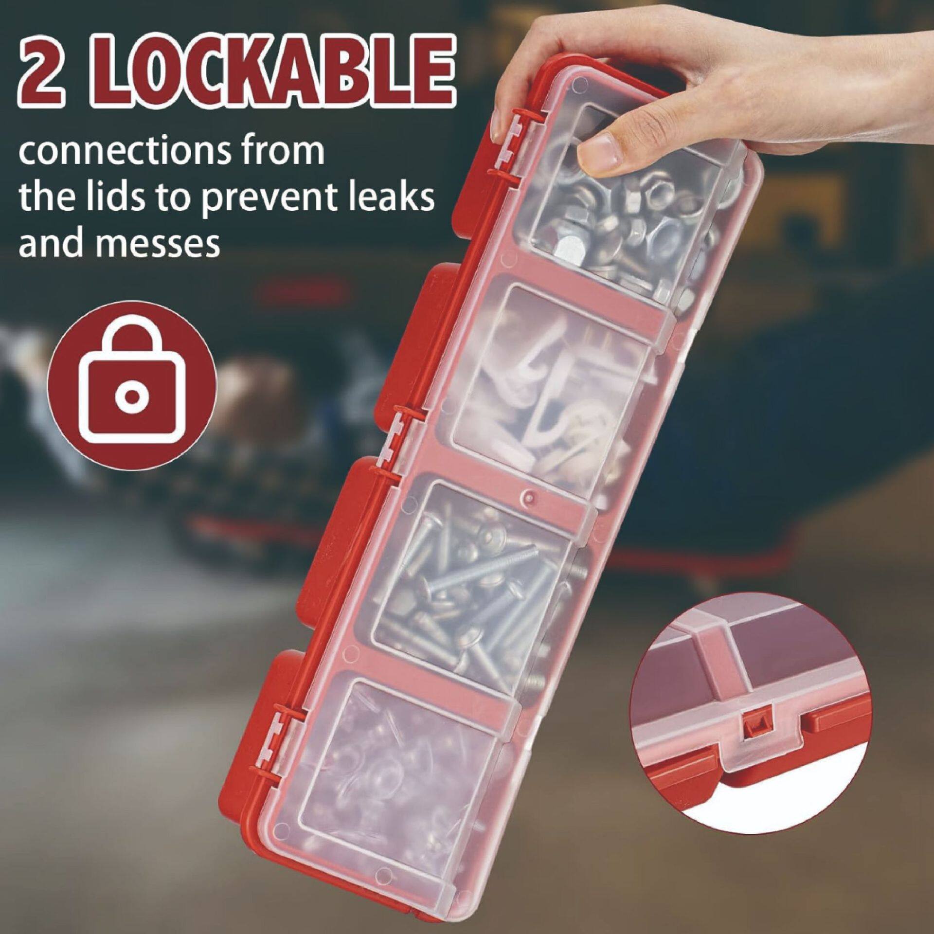 Balcony Classification Screw Parts Box Storage Box Miscellaneous Box Digital Hardware Accessories Small Plastic Finishing Inclined Mouth with Lid