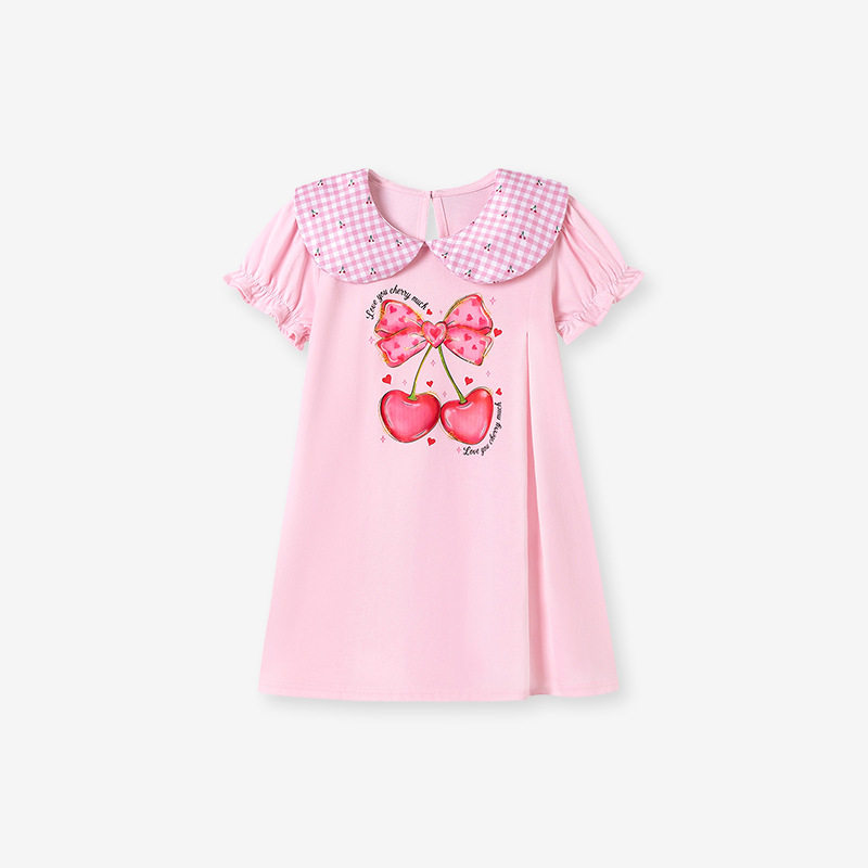 Kids' Dress Wholesale, Summer Short-sleeve Kids' Dress, [Style] Cute Skirt