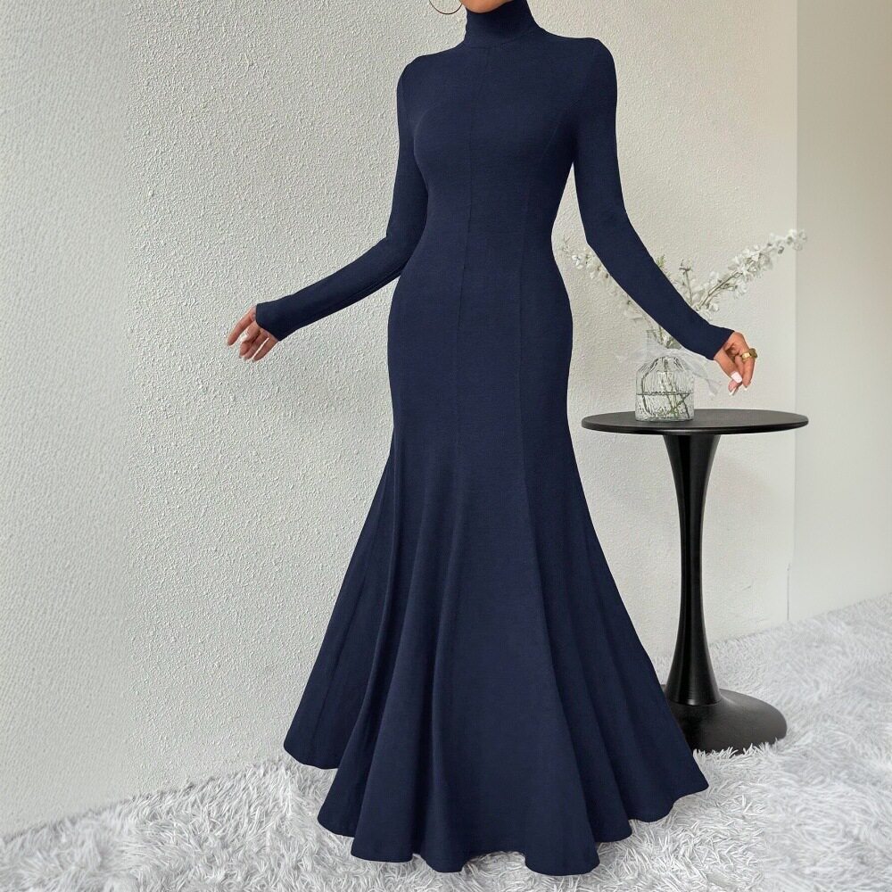High Neck Bodycon Dress Elegant Style Spring Summer Collection Chic Design Wholesale Available